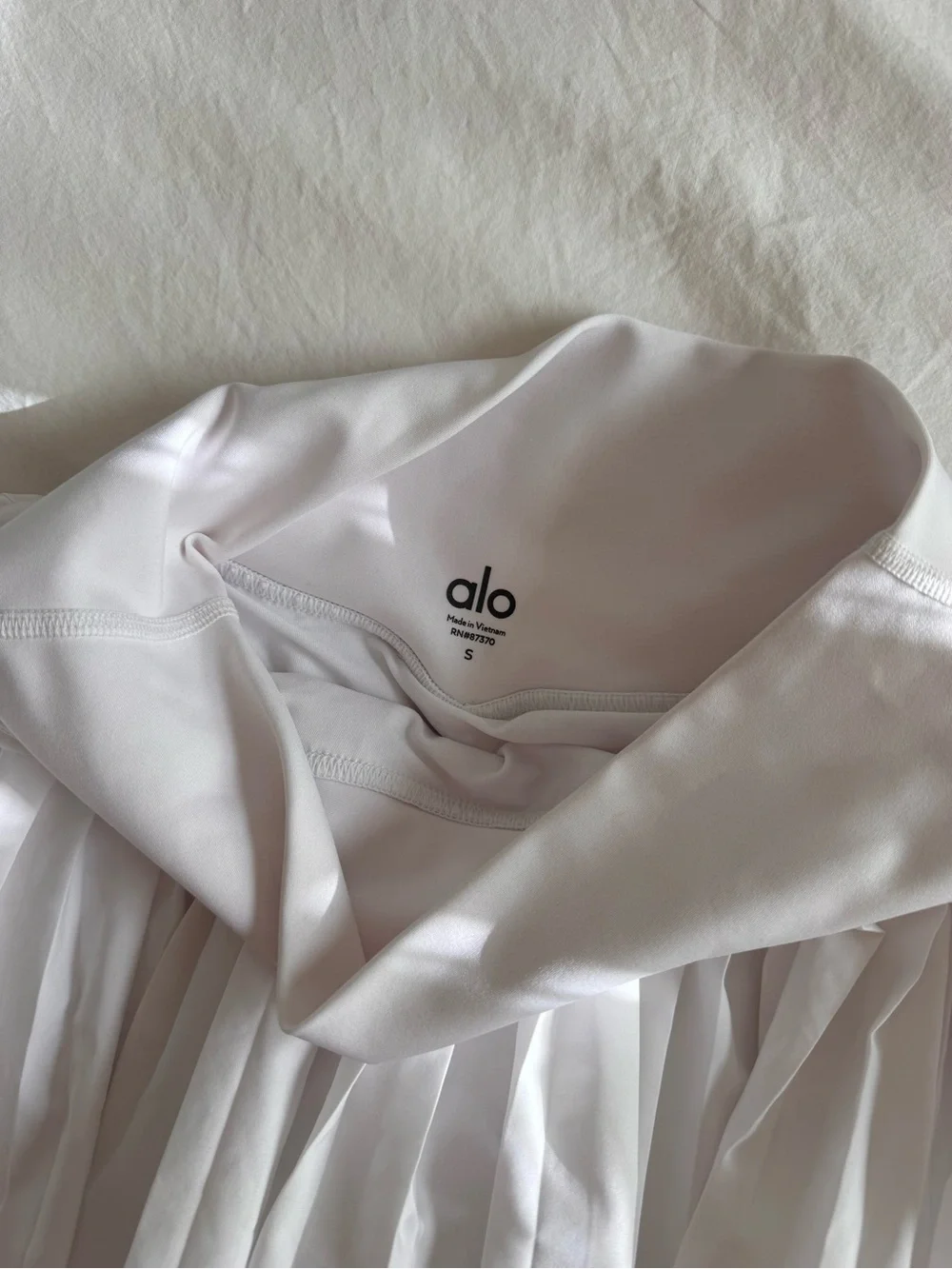 Alo GRAND SLAM TENNIS SKIRT Small White